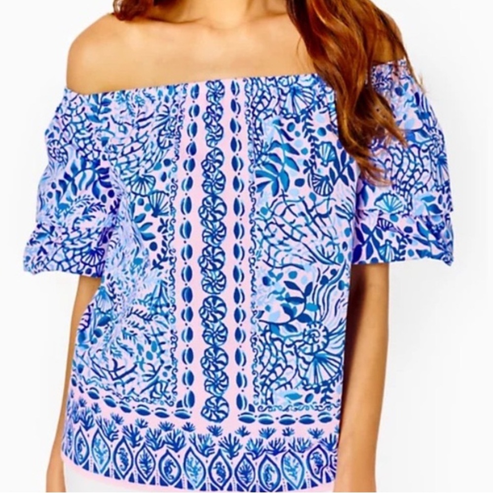 NWT Lilly Pulitzer, Off-the-Shoulder Blouse!